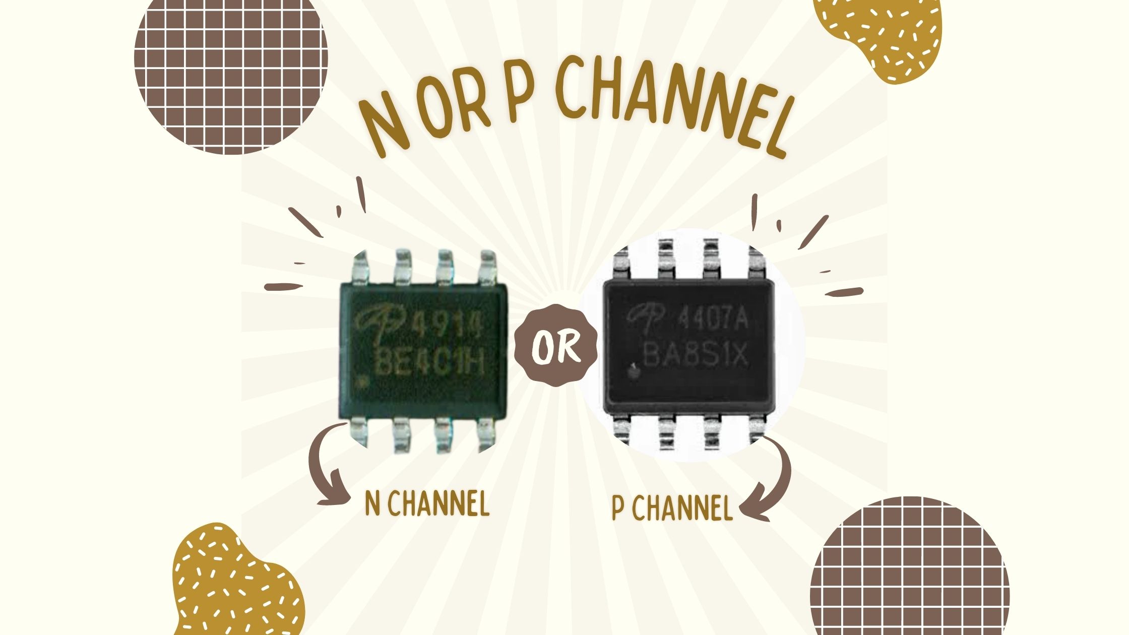 n channel or p channel mosfet in laptop reparing