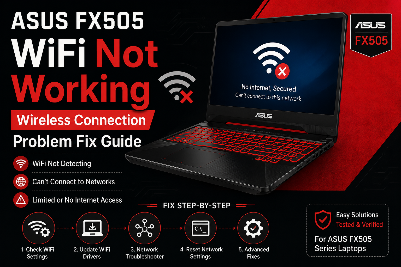 ASUS FX505 Wi-Fi troubleshooting guide